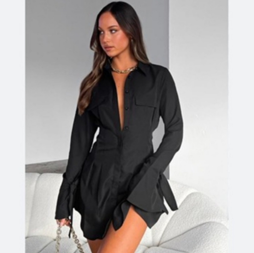 Stay The Night White Fox Mini Dress